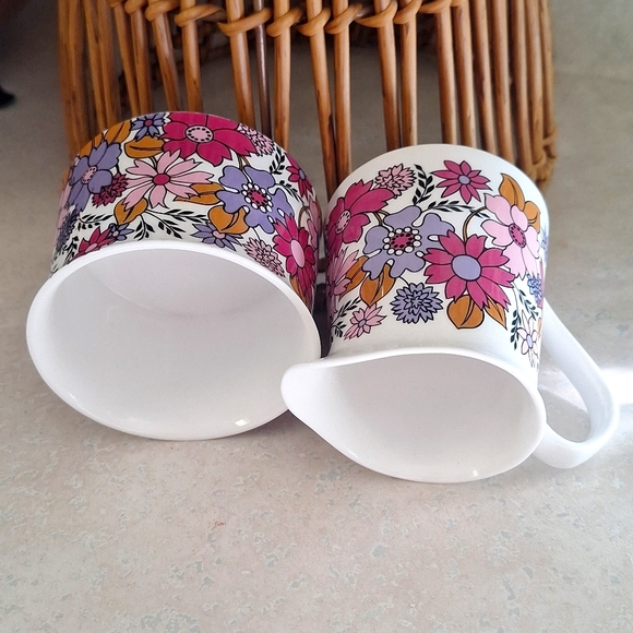 SALE!! ELIZABETHAN ENGLAND "Portobello" 60's Cream & Sugar china set - Picture 7 of 9